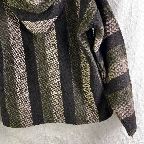 Serape hoodie blanket pullover drug rug womens small or childs large classic 90s - Picture 11 of 16